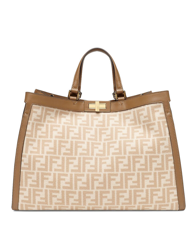 Fendi Peekaboo X Tote  Bag 8BH374 Cream